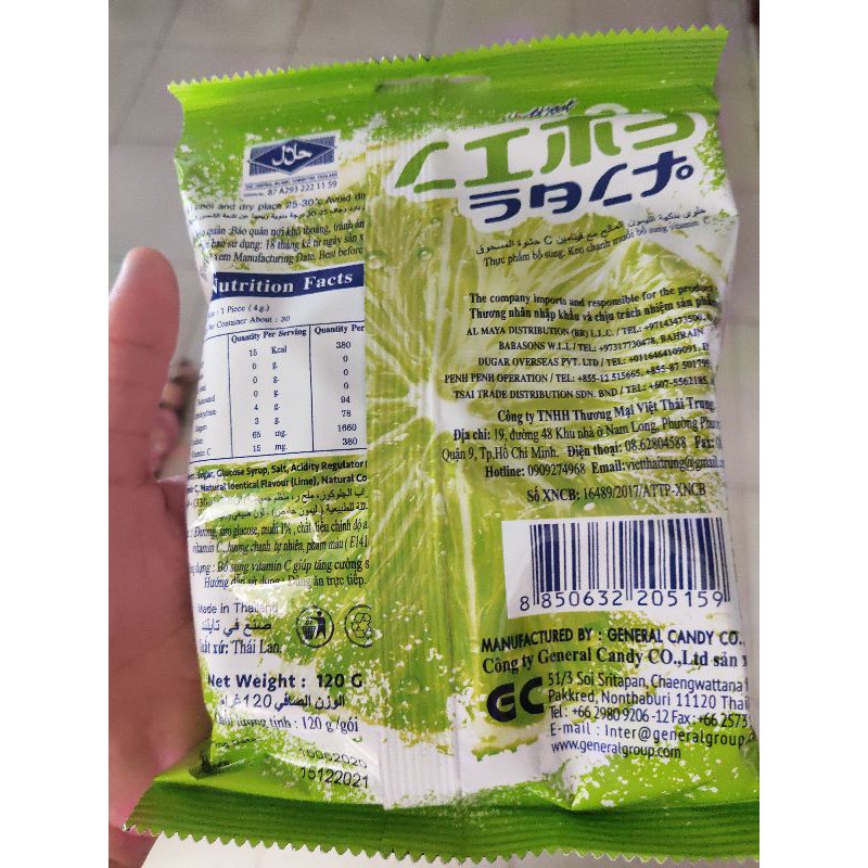 Kẹo Chanh Muối Thái Lan 120gr Hàng nhập mới liên tục