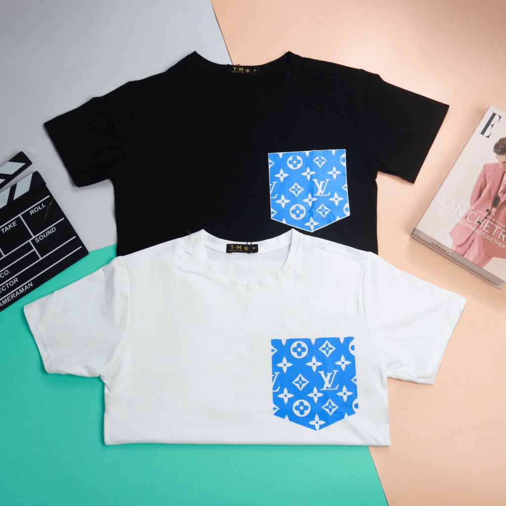 (FREE SHIP) ÁO THUN NAM CỔ TRÒN PHỐI TÚI MÀU XANH PHÁ CÁCH PHONG CÁCH MỚI VLTN SHOP