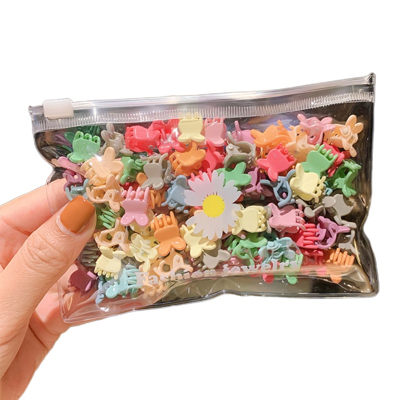 Set 50 Kẹp Tóc Càng Cua Mini Nhiều Màu Sắc YOUYO