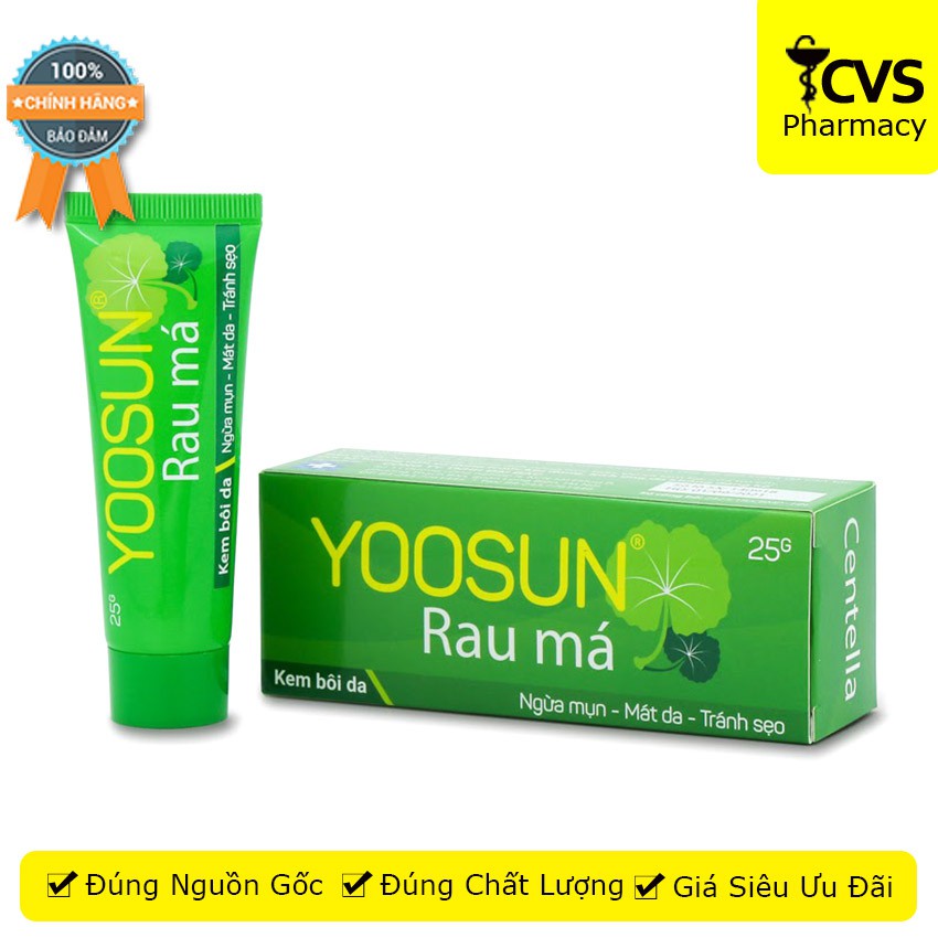 Kem bôi da Yoosun Rau Má - Dịu mẩn ngứa, ngừa mụn, mát da, tránh sẹo 25g - cvspharmacy