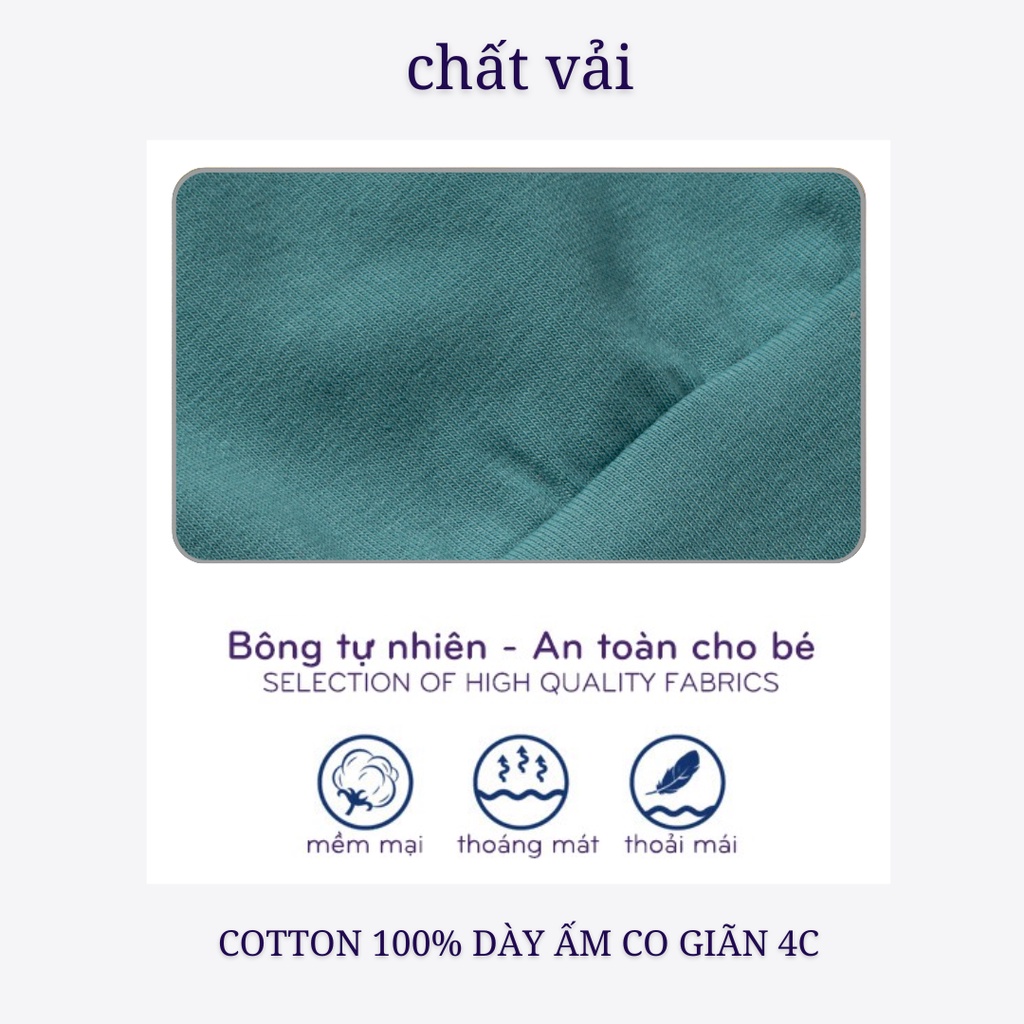 Bộ Dài Tay Cho Bé Trai, Bé Gái Vải Cotton Minky Mom Hoạ Tiết Mèo Con 3D, Đồ Bộ Mặc Nhà Cho Bé Thu Đông MKMTD2239