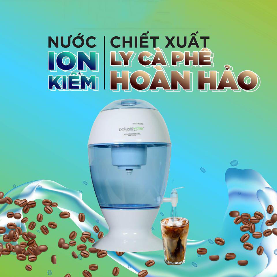 Bình Lọc Nước Ion Kiềm 20 Lít BellaVie Water - Hàng Nhập Khẩu Mỹ