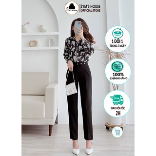 Quần Baggy Công Sở Nữ Dài 3 Cúc Zym's House K1252