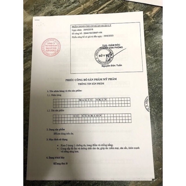 Cc Cushion Magic Skin : Dưỡng Trắng - Chống Nắng - Che khuyết Điểm - MakeUp Nhẹ Nhàng | BigBuy360 - bigbuy360.vn