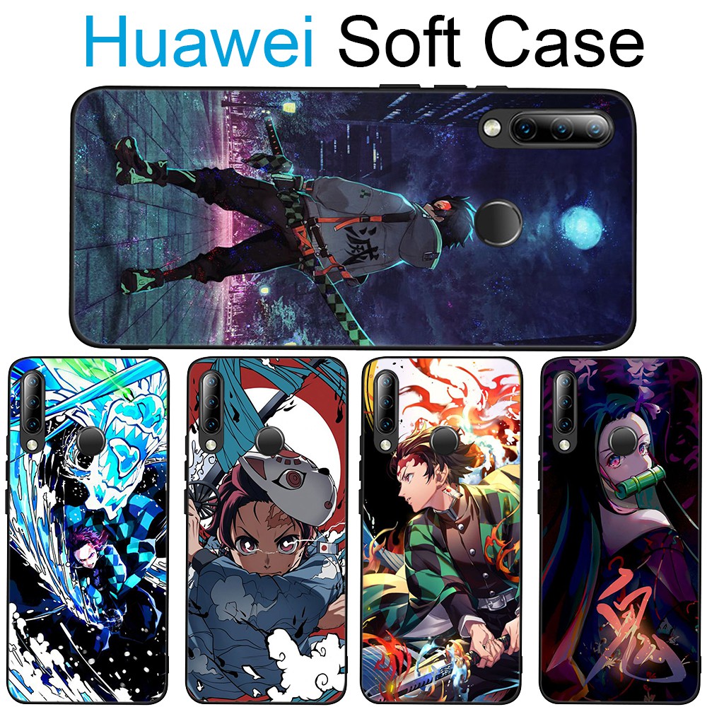 Huawei Nova 5T 3 3i 5 4E 5i 4 2i 2 Lite Silicone Casing Soft Case MD106 Demon Slayer Anime