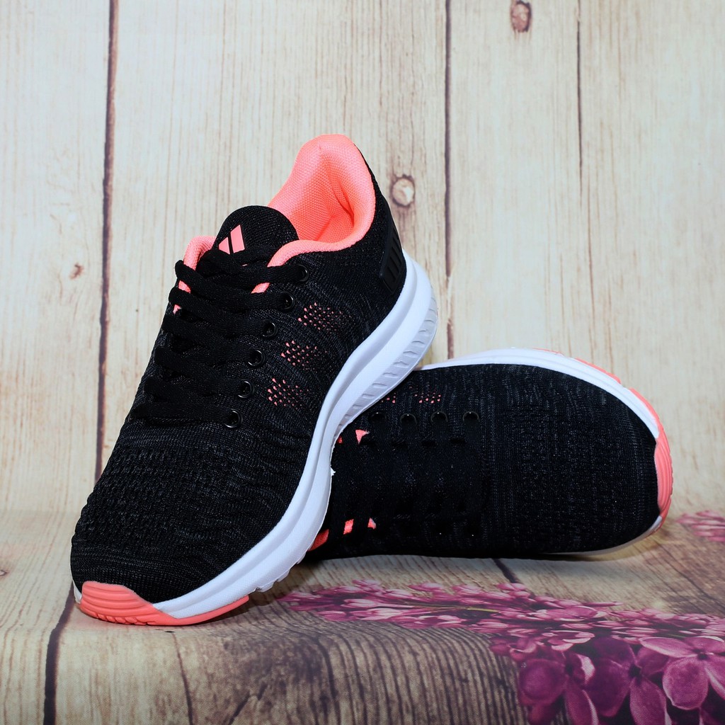 Giày thể thao thời trang nữ đen cam T114 | BigBuy360 - bigbuy360.vn