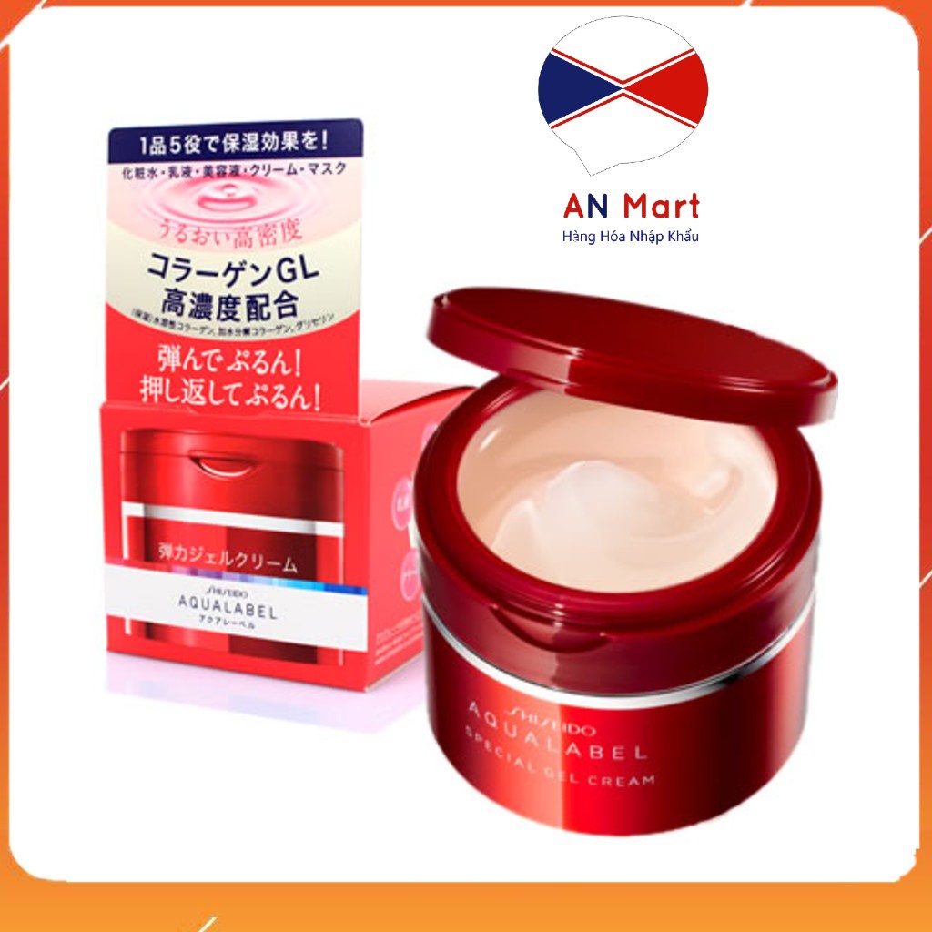 Kem Dưỡng Da Shiseido Aqualabel 5 in 1 Special Gel Cream Oil (Moist) 90g
