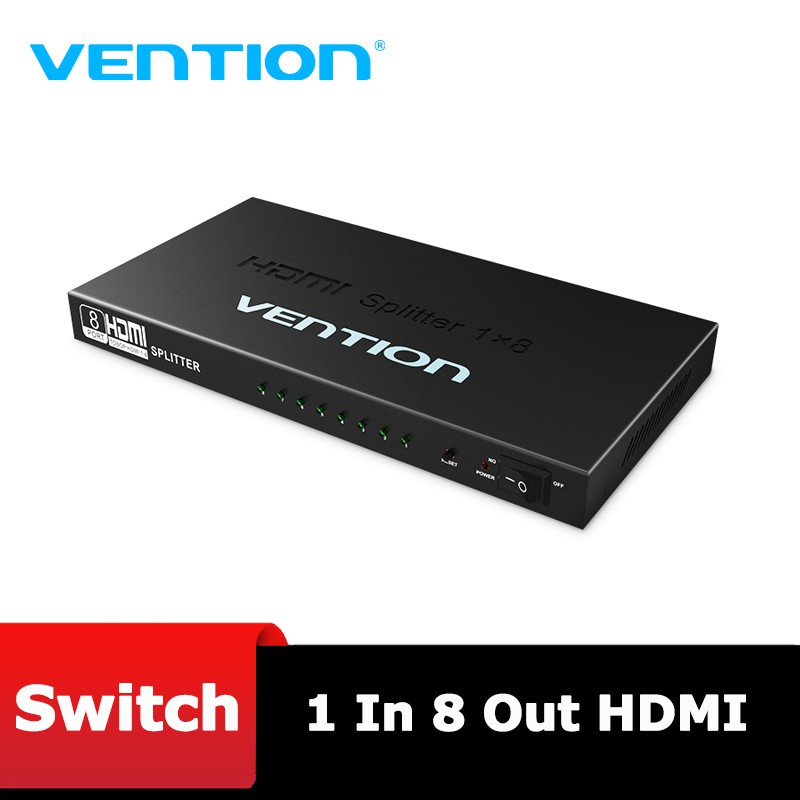 Bộ chia HDMI 1 vào 8 ra - Vention VAA-S08 - BEN