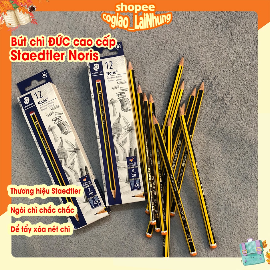 Bút chì 2B,HB Đức Staedtler Noris cao cấp