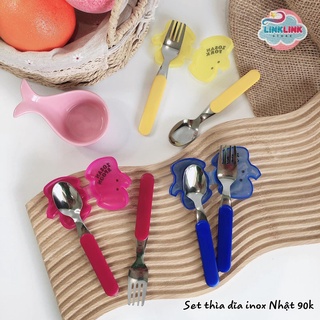 THÌA/DĨA INOX CÓ NẮP ĐẬY HÌNH THÚ