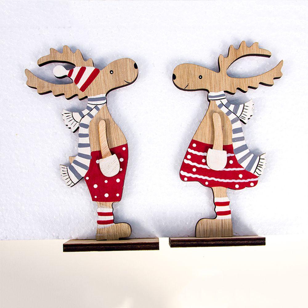 MAG Phụ Kiện Trang Trí Giáng Sinh Bằng Gỗ Tự Nhiên