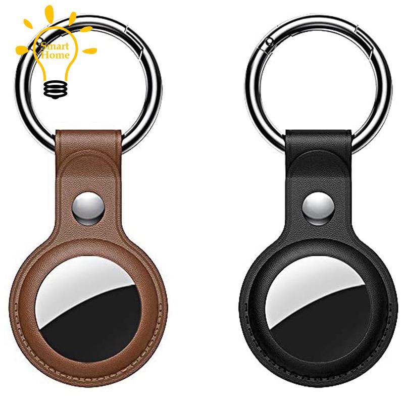 Set 2 bao da Pu kiểu móc khóa sang trọng bảo vệ cho Apple Air Tag
