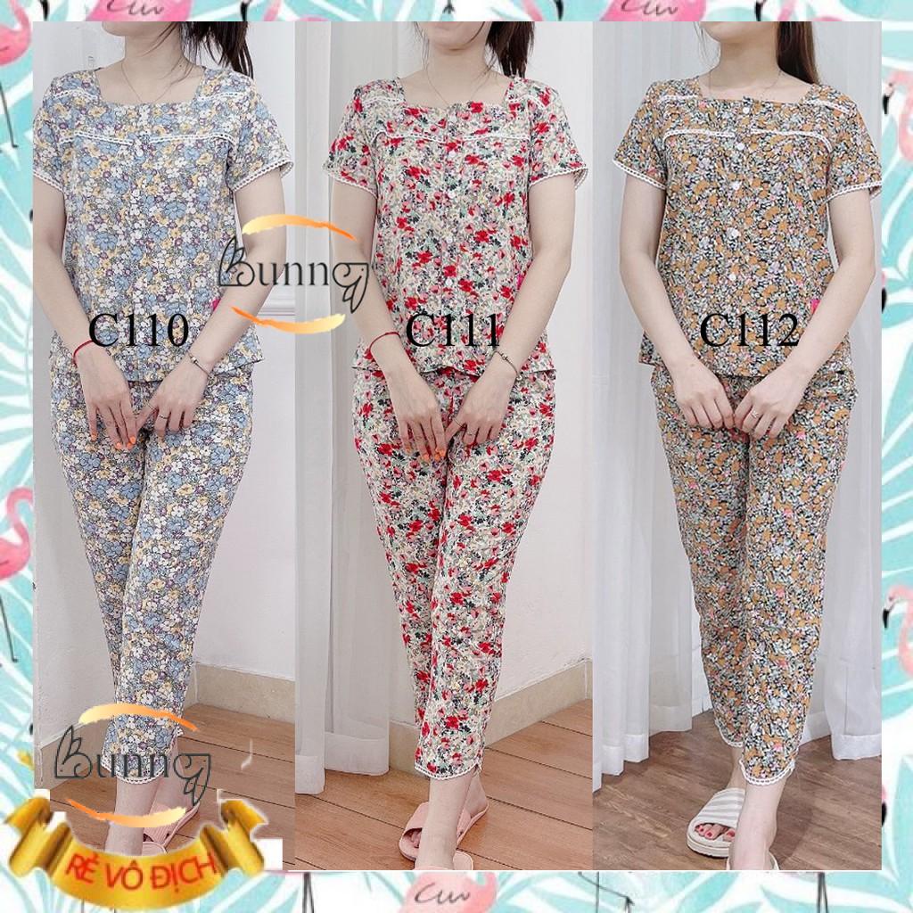 [BunnySky] Đồ bộ mặc nhà, mặc sau sinh quần áo bộ nữ đơn giản