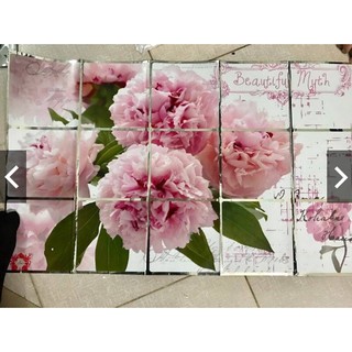 [Căn bếp đẹp] Giấy dán bếp cách nhiệt cỡ 45x75cm (Hoa mẫu đơn hồng)