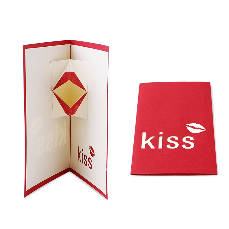 Thiệp Nổi 3D Handmade Họa Tiết Chữ Blala Độc Đáo Trang Trí Tiệc Cưới / Sinh Nhật / Giáng Sinh / Valentine