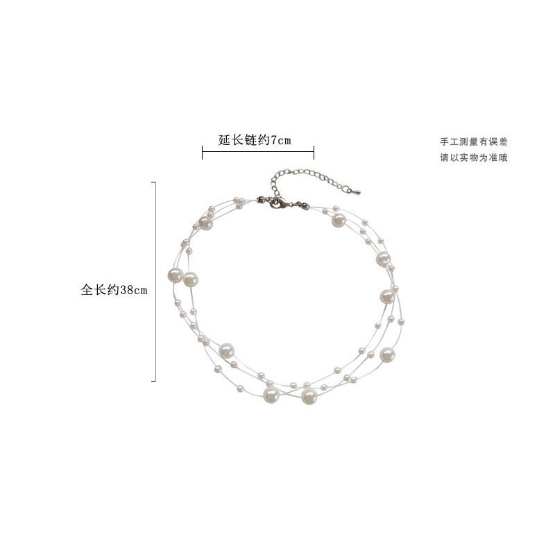 Vòng cổ Choker đính hạt ngọc nhân tạo vòng cổ đính hạt cườm phong cách Hàn Quốc sang chảnh cho nữ 2021