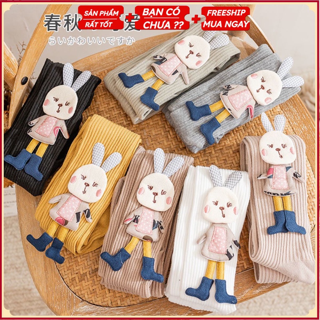 PVN36874 Quần tất trẻ em kèm bàn hình thỏ t2