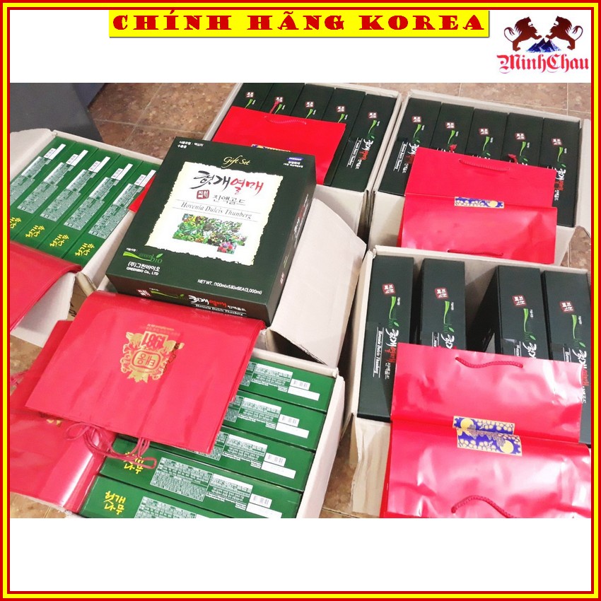 Nước Bổ Gan Hovenia Bio, Bổ Gan Hộp Quà Hàn Quốc, minhchau