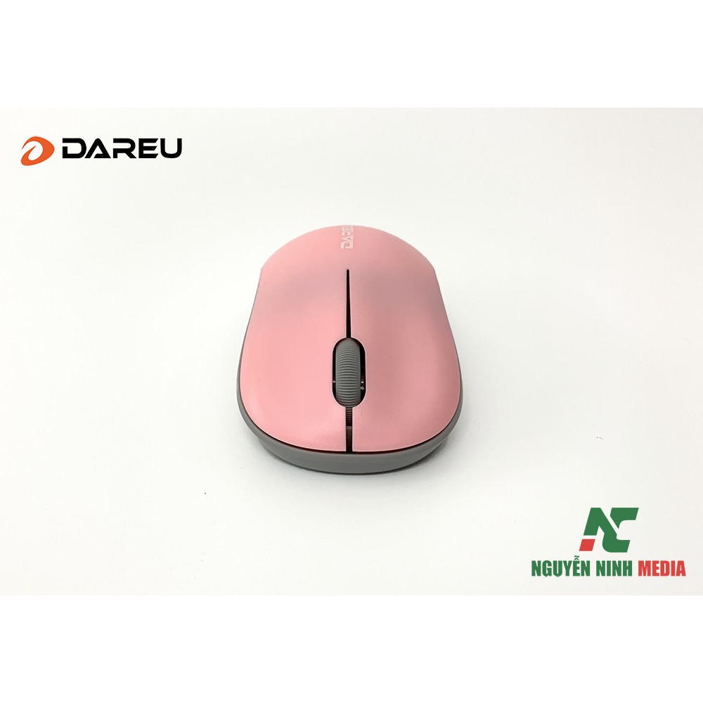 Chuột Không Dây Dareu LM106G Pink (Màu Hồng) - Hàng Chính Hãng Bảo Hành 24 Tháng