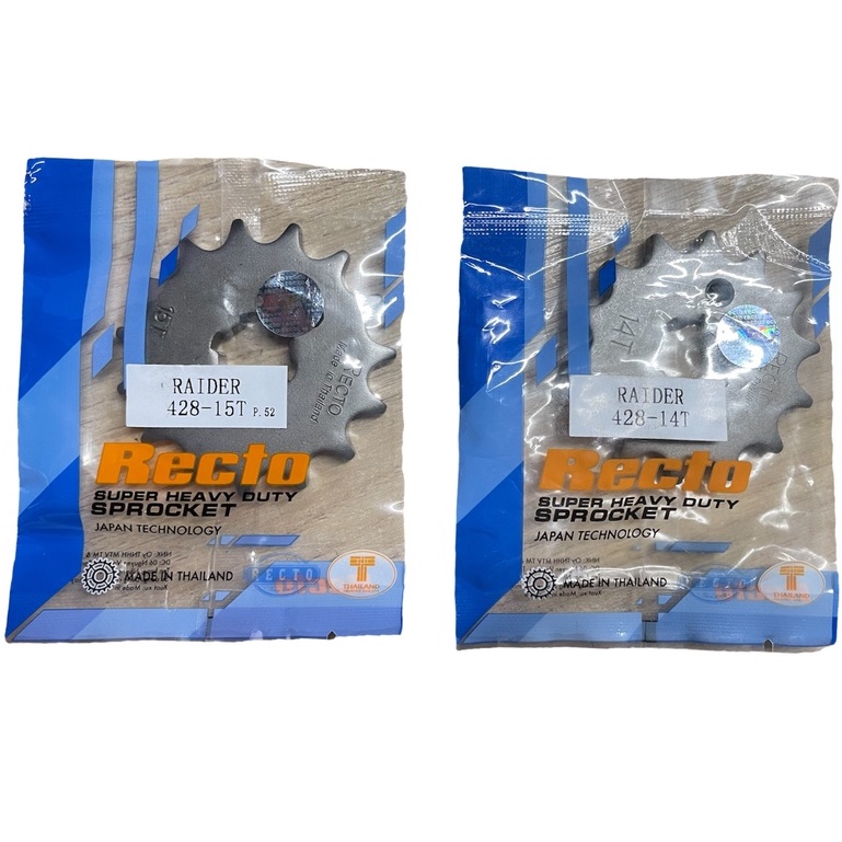 Nhông Recto size 14-15 xe Satria Fi, Raider Fi, GSX S150, GSX R150 chính hãng