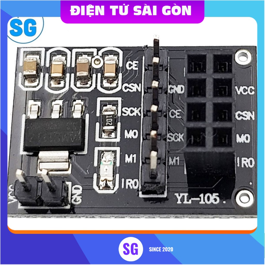 Đế ra chân NRF24L01 có ic ổn áp