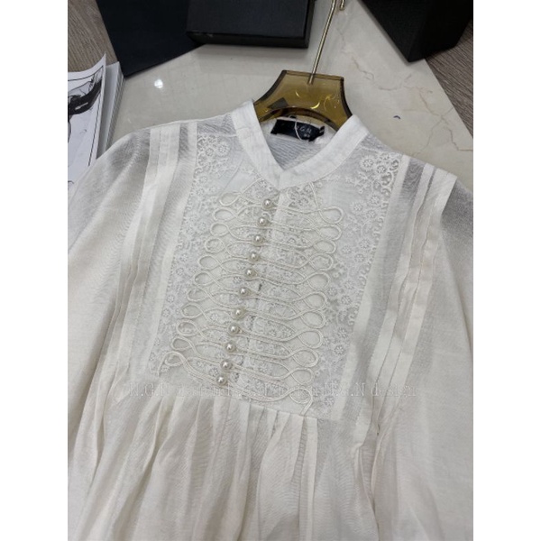 Váy đũi babydoll tay viền ren