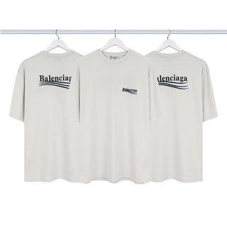 Áo Thun Tay Ngắn Cổ Tròn Thêu Chữ BB Thời Trang Unisex