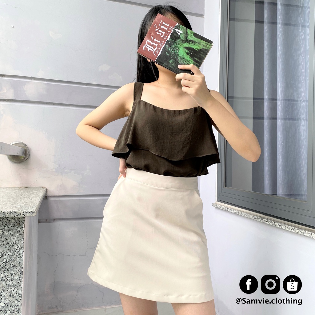 Chân váy ngắn chữ A đi làm công sở, đi chơi Samvie | BigBuy360 - bigbuy360.vn