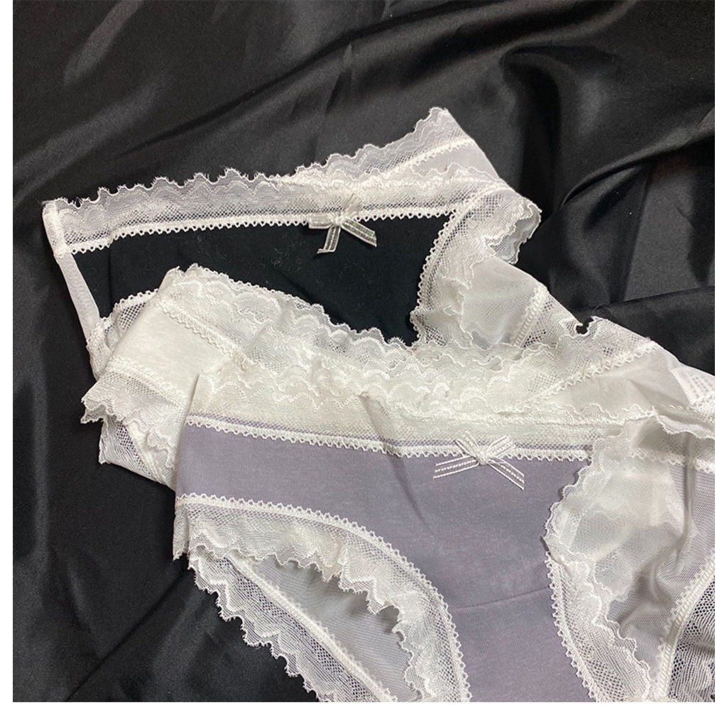 Quần Lót Cotton Phối Ren Nữ Không Đường May Sexy Cao Cấp | BigBuy360 - bigbuy360.vn