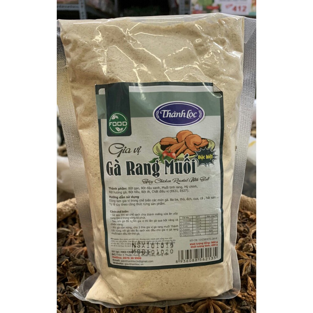 Gia vị gà rang muối 500g - Bí quyết cho món gà giòn tan, thơm lừng khó cưỡng