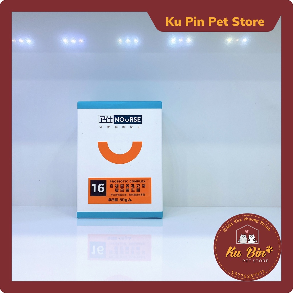 Men Vi Sinh Nourse 16 Bổ Sung Probiotic Hỗ Trợ Tiêu Hoá Cho Chó Mèo