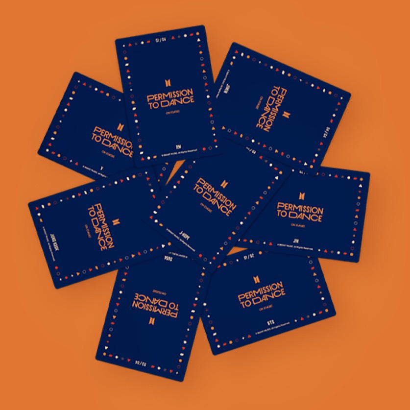 WEVERSE SHOP BTS PERMISSION TO DANCE ON STAGE MINI PHOTO CARD THẺ IN HÌNH BTS PTD 2021-2022