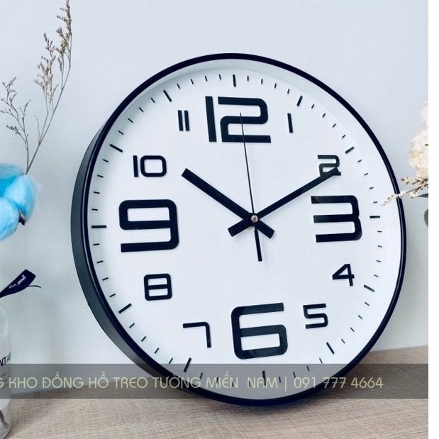 [TOP 10 BÁN CHẠY] Đồng hồ treo tường Quartz kim trôi cao cấp 30-35 cm - Bảo Hành Chính Hãng 12 Tháng