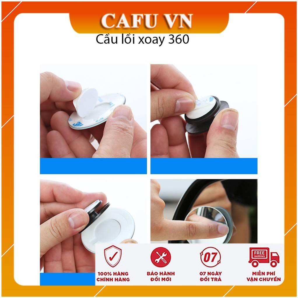 Gương cầu lồi cặp gương cầu lồi gắn kính hậu ô tô xóa điểm mù - CAFU VN