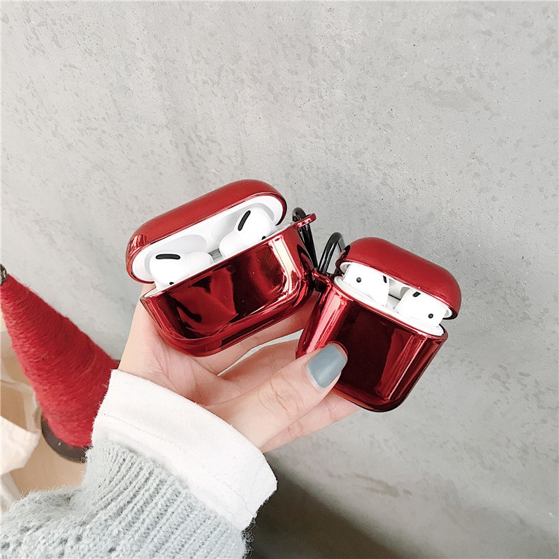 Vỏ Bảo Vệ Hộp Sạc Tai Nghe Mềm Mạ Điện Cho Airpods 1 / 2 / Pro