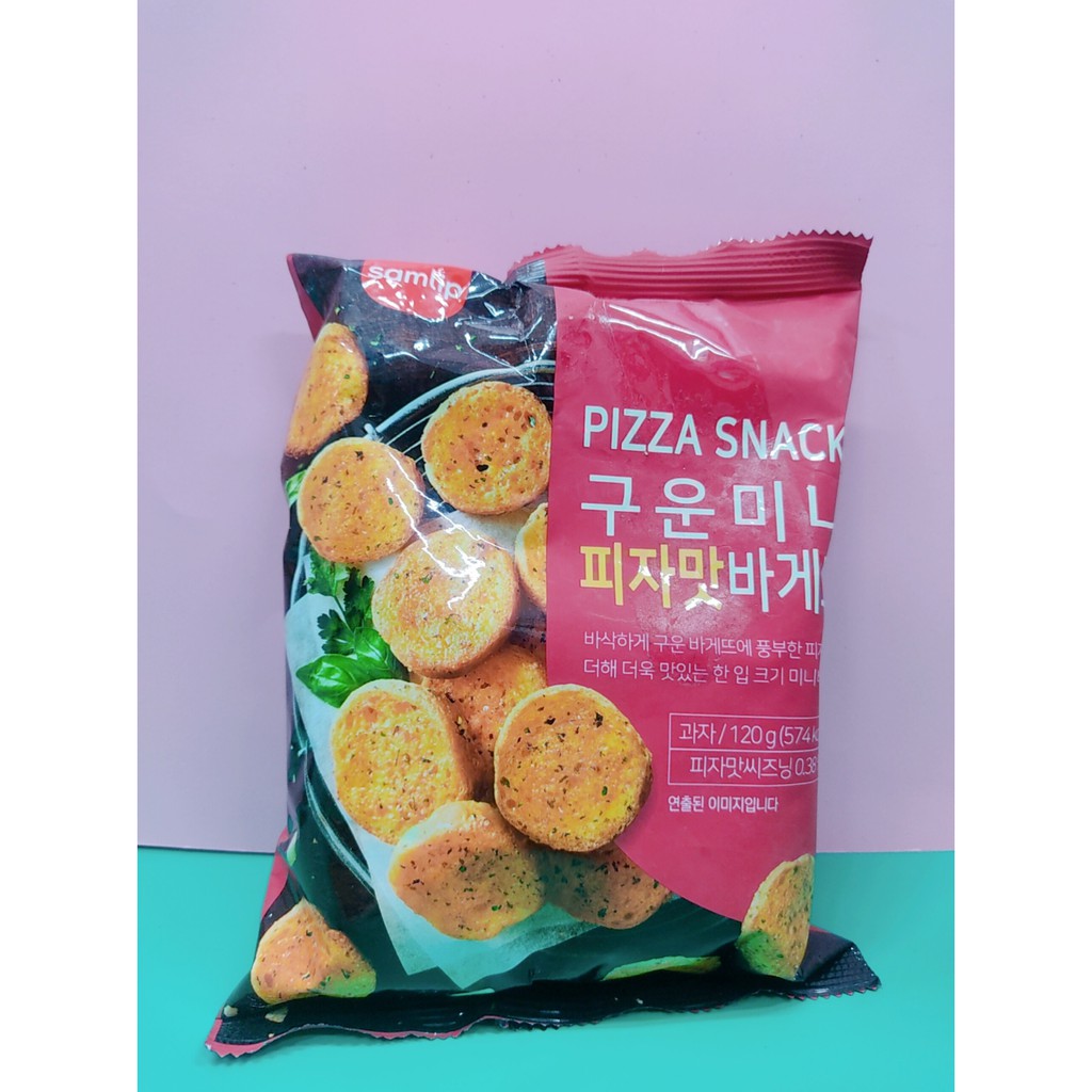 Snack bánh mỳ hương tỏi, Pizza 120g- Hàn quốc