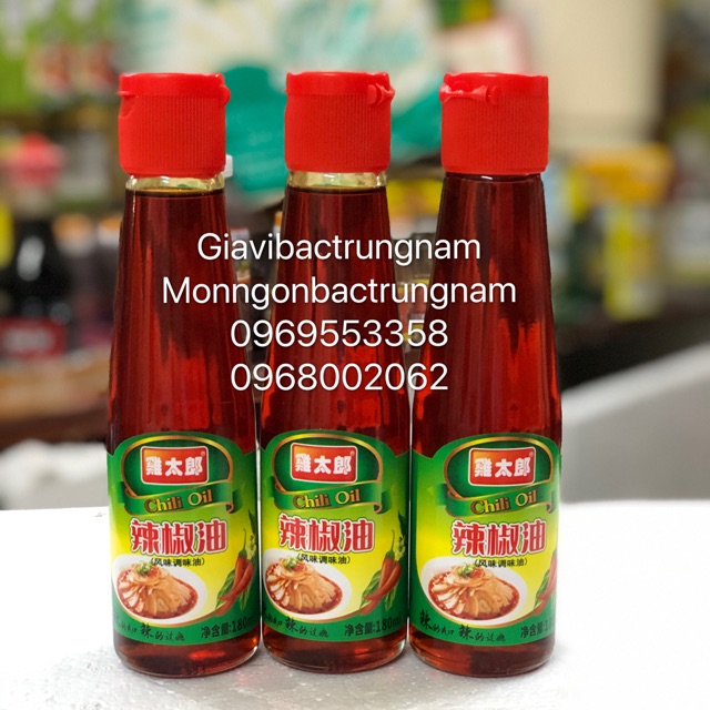 DẦU ỚT CHILI OIL _ CHUẨN NỘI ĐỊA 180ml.