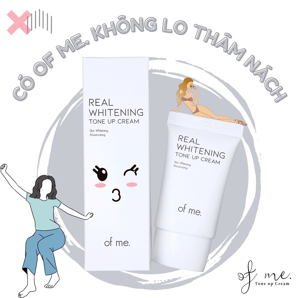 Kem dưỡng trắng nách Real Whitening Tone Up Cream  50ml
