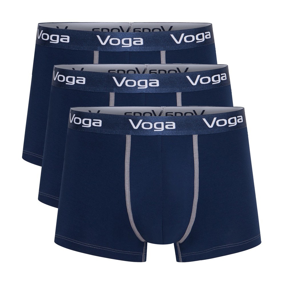 Set 3 quần lót nam kiểu boxer ống ngắn Voga vải cao cấp Modal thoáng mát, hút ẩm, khử mùi