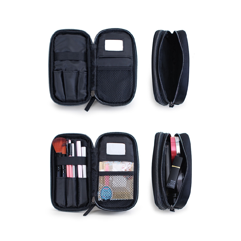 Túi đựng mỹ phẩm du lịch cỡ nhỏ 2 ngăn chống nước nhỏ gọn cho nam nữ