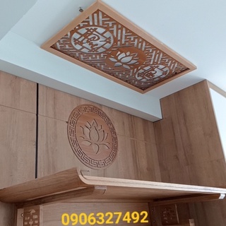 TẤM CHỐNG ÁM KHÓI BÀN THỜ PHẬT ( chắn khói phúc lộc sen) 40x80