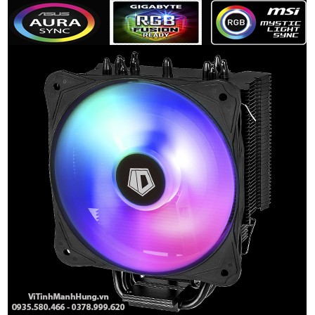 Tản Nhiệt Chip CPU ID Cooling SE-214 RGB, Led Aura - Sync đồng bộ Mainboard ( Intel - AMD )