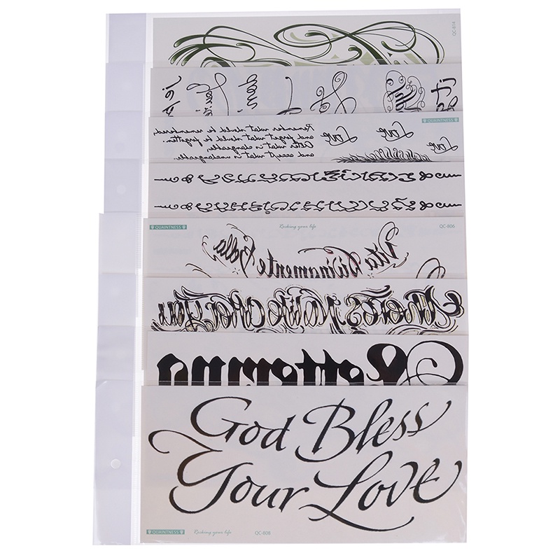 Hình Xăm Dán Chống Thấm Nước Chữ Tiếng Anh Cá Tính