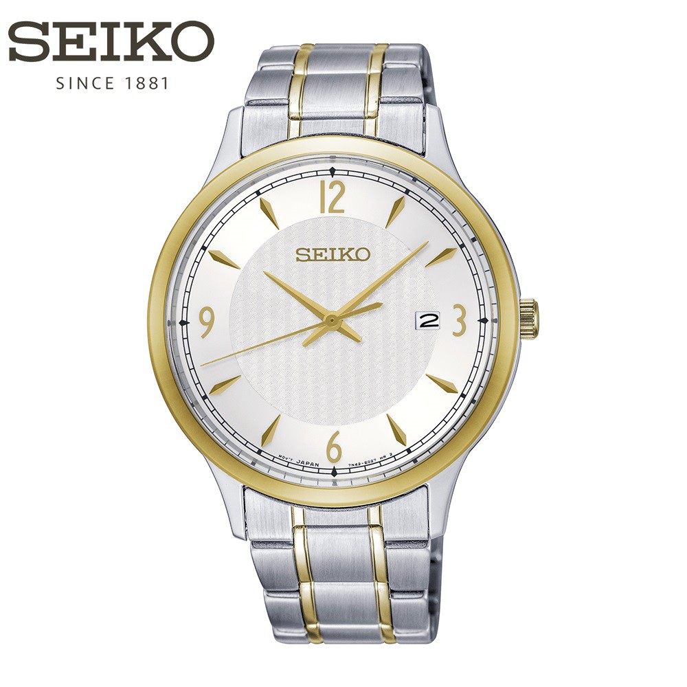 Đồng hồ nam Seiko SGEH82P1 Chính Hãng - Thép Không Rỉ -Máy Quartz Pin - Kính Hardlex