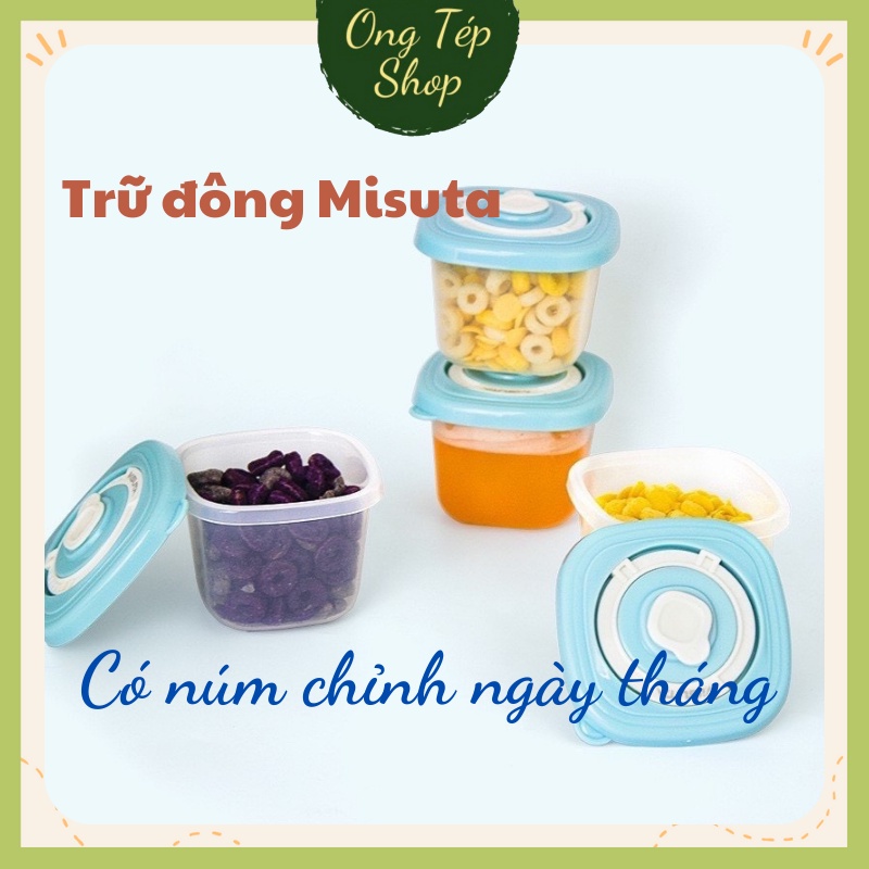 Hộp trữ đông Misuta đựng đồ ăn dặm cho bé 120ml