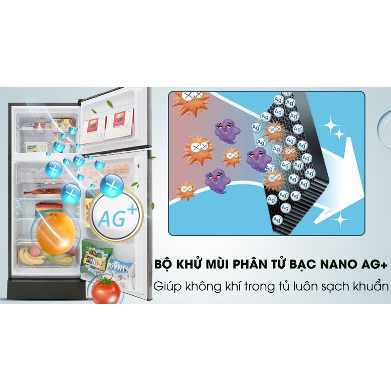 Tủ lạnh Sharp Inverter 150 lít SJ-X176E-SL (Miễn phí giao tại HCM-ngoài tỉnh liên hệ shop)