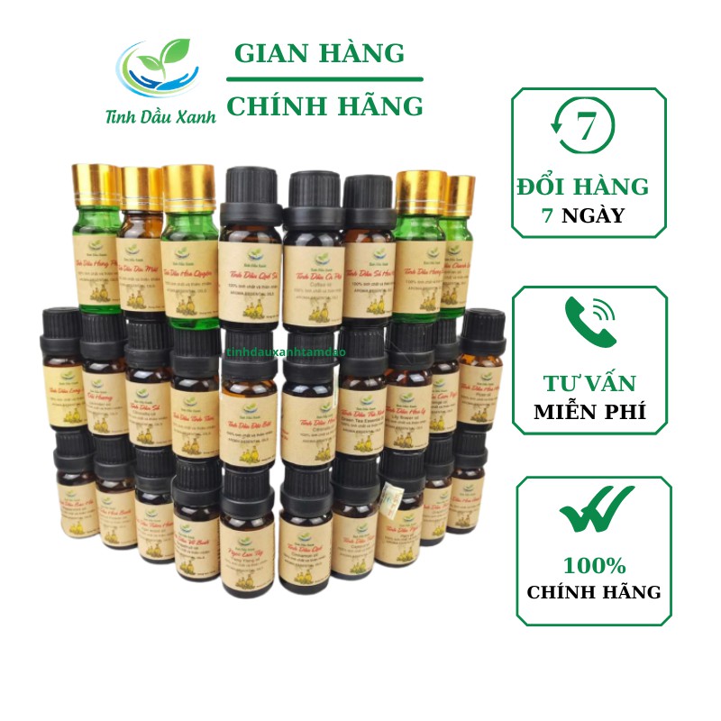 Tinh Dầu Đuổi Muỗi Tinh Dầu Xanh Thiên Nhiên Nguyên Chất Dùng Với  Khuếch Tán Tinh Dầu Làm Thơm Phòng,Khử Mùi Lọ 10ML