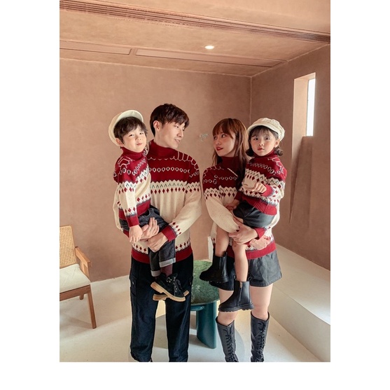 Áo len gia đình, áo len thổ cẩm QCCC