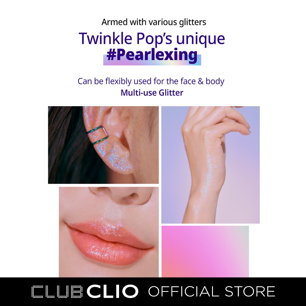Phấn mắt Clio Twinkle Pop dạng thạch màu kim tuyến nhũ lấp lánh thời trang 2.8g | BigBuy360 - bigbuy360.vn