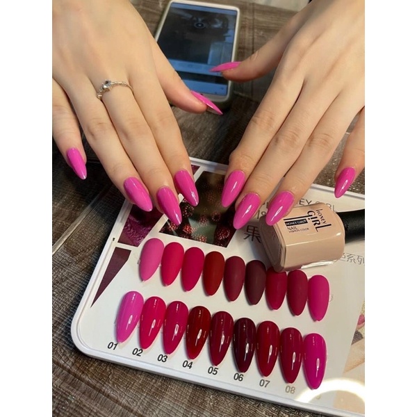 Sơn honey girl tông hồng tím